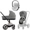 Коляска 3 в 1 Cybex Priam IV Rosegold complete и автокресло Cloud T i-Size Platinum White Plus Mirage Grey 389226920 - фото 73025