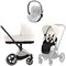 Коляска 3 в 1 Cybex Priam IV Rosegold complete и автокресло Cloud T i-Size Platinum White Plus Off White 1926882224 - фото 73085