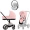 Коляска 3 в 1 Cybex Priam IV Rosegold complete и автокресло Cloud T i-Size Platinum White Plus Peach Pink 1319154220 - фото 73144