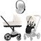 Коляска 3 в 1 Cybex Priam IV Chrome Brown complete и автокресло Cloud T i-Size Platinum White Plus Off White 982067993 - фото 74254