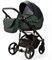 Детская коляска Adamex Lanti Deluxe 3 в 1 LN-SD41 (ЧЕРН. КОЖА + Т.ЗЕЛЕН.КОЖА) 314181774 - фото 74583