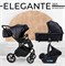 Детская коляска Sweet Baby Elegante 3 в 1 SBL GL Black 1215407972 - фото 74641