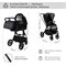Детская коляска Sweet Baby Elegante 3 в 1 SBL GL Black 1215407972 - фото 75660