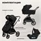 Детская коляска Sweet Baby Stella 3 в 1 Black 1265741382 - фото 77644