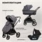 Детская коляска Sweet Baby Stella 3 в 1 Dark Grey 800083372 - фото 77659
