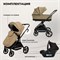 Детская коляска Sweet Baby Stella 3 в 1 Beige 2065842962 - фото 77688