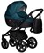 Детская коляска Indigo Mio S 3 в 1 06 черная кожа+изумрудный 1496389339 - фото 78408