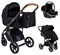 Детская коляска Roan Bass Next 3 в 1 с автокреслом Tutis Elo Black RN022/1 Black 57806216 - фото 78437