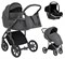 Детская коляска Roan Bass Next 3 в 1 с автокреслом Tutis Elo Black RN223/1 Steel Grey/Grey/ руч.Серый 1740950503 - фото 78480