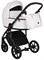 Детская коляска Roan Bass Next Кожа 3 в 1 с автокреслом Tutis Elo Black RN081/1 White 480436174 - фото 78524