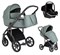 Детская коляска Roan Bass Next Кожа 3 в 1 с автокреслом Tutis Elo Black RN085/1 Misti Mint 1349813075 - фото 78583