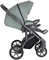 Детская коляска Roan Bass Next Кожа 3 в 1 с автокреслом Tutis Elo Black RN085/1 Misti Mint 1349813075 - фото 78588