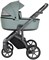 Детская коляска Roan Bass Next Кожа 3 в 1 с автокреслом Tutis Elo Black RN085/1 Misti Mint 1349813075 - фото 78593