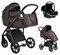 Детская коляска Roan Bass Next Кожа 3 в 1 с автокреслом Tutis Elo Black RN087/1 Chocolate/Black 1824025377 - фото 78603