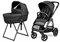 Коляска Peg Perego Veloce TC New Belvedere Lounge 3 в 1 True Black 1543655844 - фото 79421