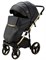 Детская коляска Adamex Cortina Deluxe 3 в 1 CT333 (ЧЕРН.КОЖА+ЗОЛОТ.ОТДЕЛКА+ЗОЛОТО РАМА) 824208795 - фото 79834