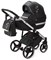 Детская коляска Adamex Cortina Deluxe 3 в 1 CT334/A (ЧЕРН.КОЖА+СЕРЕБ.ОТДЕЛКА+ХРОМ РАМА) 2087178573 - фото 79840