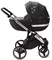 Детская коляска Adamex Cortina Deluxe 3 в 1 CT334/A (ЧЕРН.КОЖА+СЕРЕБ.ОТДЕЛКА+ХРОМ РАМА) 2087178573 - фото 79841