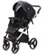 Детская коляска Adamex Cortina Deluxe 3 в 1 CT334/A (ЧЕРН.КОЖА+СЕРЕБ.ОТДЕЛКА+ХРОМ РАМА) 2087178573 - фото 79843