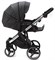 Детская коляска Adamex Cortina Deluxe 3 в 1 CT334/A (ЧЕРН.КОЖА+СЕРЕБ.ОТДЕЛКА+ХРОМ РАМА) 2087178573 - фото 79844