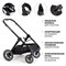 Коляска Agex Prima Pro 3 в 1 с автокреслом i-Team APP626 Black (Черный) 1957021262 - фото 81194