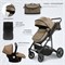 Детская коляска Sweet Baby Amare GL 3 в 1 427242 Beige 137522009 - фото 81457