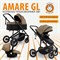 Детская коляска Sweet Baby Amare GL 3 в 1 427242 Beige 137522009 - фото 81469