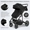 Детская коляска Sweet Baby Amare GL 3 в 1 427243 Black 292448235 - фото 81477