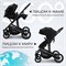 Детская коляска Sweet Baby Amare GL 3 в 1 427243 Black 292448235 - фото 81478
