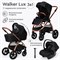 Детская коляска 3 в 1 Tomix Walker LUX BLACK+ROSE GOLD 1454966364 - фото 81876