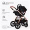 Детская коляска 3 в 1 Tomix Walker LUX BLACK+ROSE GOLD 1454966364 - фото 81896