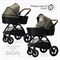 Детская коляска 3 в 1 Tomix Walker LUX GREEN+SHINNY BLACK 222307683 - фото 81947