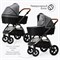 Детская коляска 3 в 1 Tomix Walker LUX GREY+DARK GREY 1657736875 - фото 81984