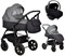 Детская коляска Indigo Charlotte Sity 3 в 1 с автокреслом Avionaut Cosmo Cs 04 черный+т.серый 1510632412 - фото 82718