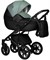 Детская коляска Indigo Mio Eco 3 в 1 с автокреслом Avionaut Cosmo 05 черная кожа+шалфей кожа 195304632 - фото 82798