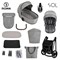 Детская коляска Roan Sol 3 в 1 с автокреслом Tutis Elo Black RSL/1011 Cloud Grey 883004941 - фото 83303