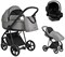 Детская коляска Roan Sol 3 в 1 с автокреслом Tutis Elo Lux Black RSL/1011 Cloud Grey 1793849186 - фото 83507
