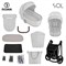 Детская коляска Roan Sol 3 в 1 с автокреслом Tutis Elo Lux Black RSL/1011 Cloud Grey 1793849186 - фото 83508