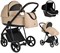 Детская коляска Roan Sol Кожа 3 в 1 с автокреслом Tutis Elo Black RSL/2021 Caramel/Black/руч.Тем.коричневый 335081342 - фото 83649