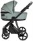 Детская коляска Roan Sol Кожа 3 в 1 с автокреслом Tutis Elo Black RSL/2023 Misti Mint/Grey/руч. Серый 413697521 - фото 83690