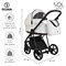 Детская коляска Roan Sol Кожа 3 в 1 с автокреслом Tutis Elo Black RSL/2024 White/Black/руч.Тем.коричневый 1027189203 - фото 83739