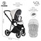 Детская коляска Roan Sol Кожа 3 в 1 с автокреслом Tutis Elo Black RSL/2024 White/Black/руч.Тем.коричневый 1027189203 - фото 83743