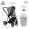 Детская коляска Roan Sol Кожа 3 в 1 с автокреслом Tutis Elo Lux Black RSL/2023 Misti Mint/Grey/руч. Серый 1474532352 - фото 83848