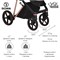 Детская коляска Roan Sol Luxury 3 в 1 с автокреслом Tutis Elo Black RSL/4040 Viva Magenta/Gold 1021716423 - фото 83928