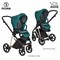 Детская коляска Roan Sol Luxury 3 в 1 с автокреслом Tutis Elo Black RSL/4045 Deep Lake/Gold 1859278238 - фото 83988