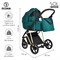 Детская коляска Roan Sol Luxury 3 в 1 с автокреслом Tutis Elo Black RSL/4045 Deep Lake/Gold 1859278238 - фото 83998