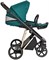 Детская коляска Roan Sol Luxury 3 в 1 с автокреслом Tutis Elo Black RSL/4045 Deep Lake/Gold 1859278238 - фото 84005