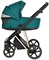 Детская коляска Roan Sol Luxury 3 в 1 с автокреслом Tutis Elo Black RSL/4045 Deep Lake/Gold 1859278238 - фото 84010