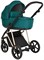 Детская коляска Roan Sol Luxury 3 в 1 с автокреслом Tutis Elo Black RSL/4045 Deep Lake/Gold 1859278238 - фото 84011