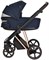 Детская коляска Roan Sol Luxury 3 в 1 с автокреслом Tutis Elo Black RSL/4047 Mystic Blue/Rose Gold 567201949 - фото 84082